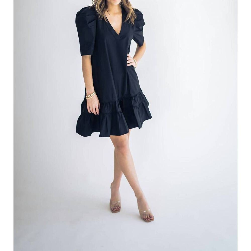 NEW FALCON PARK aubrey dress in black